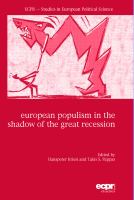European populism in the shadow of the Great Recession /