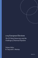 2019 European elections : the EU party democracy and the challenge of national populism /