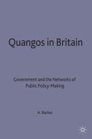 Quangos in Britain : government and the networks of public policy-making /