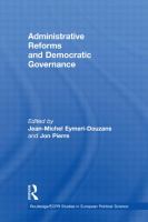 Administrative reforms and democratic governance