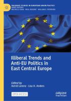 Illiberal trends and anti-EU politics in East Central Europe /