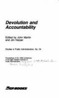 Devolution and accountability /