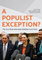 A populist exception? : the 2017 New Zealand general election /