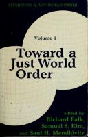 Toward a just world order /