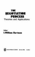 The Negotiation process : theories and applications /