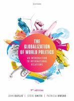 The globalization of world politics : an introduction to international relations.