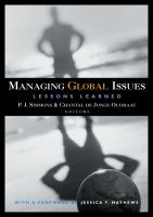Managing global issues : lessons learned /