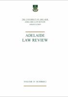The Adelaide law review.