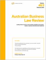 Australian business law review.