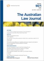 The Australian law journal.