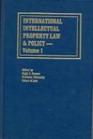 International intellectual property law & policy /