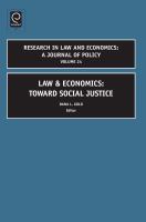 Law & economics toward social justice /