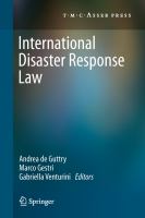 International disaster response law /