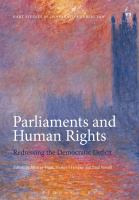 Parliaments and human rights : redressing the democratic deficit /