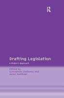 Drafting legislation : a modern approach /
