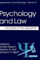 Psychology and law : the state of the discipline /