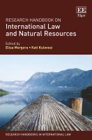 Research handbook on international law and natural resources /