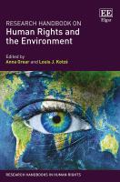 Research handbook on human rights and the environment /