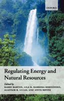 Regulating energy and natural resources /