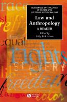Law and anthropology : a reader /