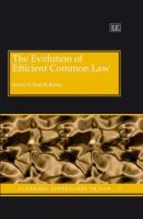 The evolution of efficient common law /