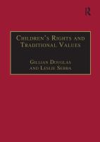 Children's rights and traditional values /