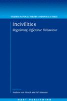 Incivilities : regulating offensive behaviour /