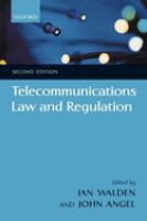 Telecommunications law and regulation /