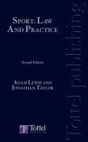 Sport : law and practice /