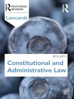 Constitutional and administrative law 2012-2013