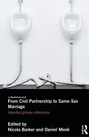 From civil partnership to same-sex marriage : interdisciplinary reflections /