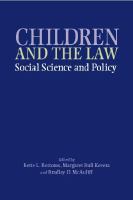 Children, social science, and the law /