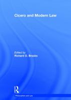 Cicero and modern law /