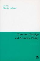 Common foreign and security policy : the first ten years /