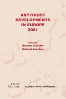 Antitrust developments in Europe, 2001 /