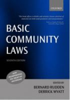 Basic community laws /