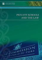 Private schools and the law