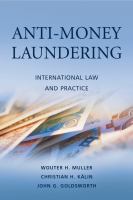 Anti-money laundering international law and practice /