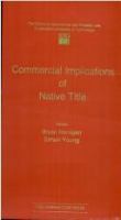 Commercial implications of native title /