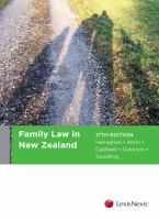 Family law in New Zealand /