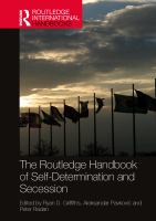 The Routledge handbook of self-determination and secession /