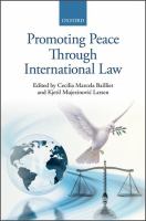 Promoting peace through international law /