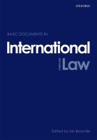 Basic documents in international law /