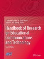 Handbook of research on educational communications and technology