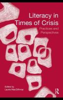 Literacy in times of crisis practices and perspectives /