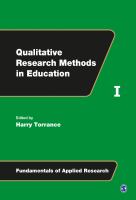 Qualitative research methods in education /