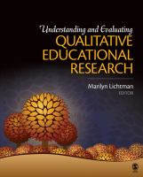 Understanding and evaluating qualitative educational research /