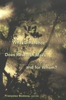 What difference does research make and for whom? /