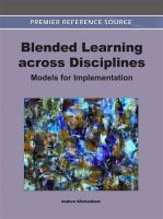 Blended learning across disciplines : models for implementation /