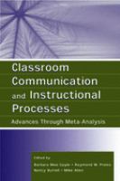 Classroom communication and instructional processes : advances through meta-analysis /